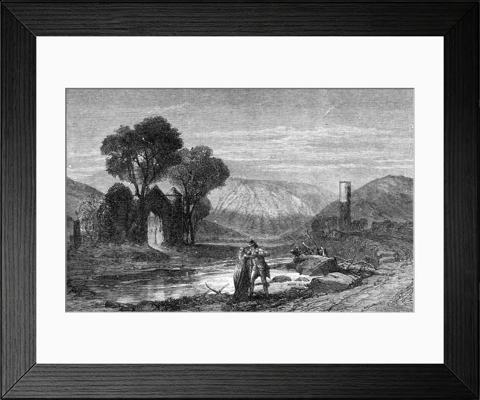 Framed Print : Scene From Arrah-Na-Pogue, at the Princess's Theatre, 1865. Creator: Unknown Framed Print : Scene From Arrah-Na-Pogue, at the Princess's Theatre, 1865. Creator: Unknown