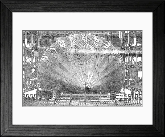 Framed Print : Mr. Coxwell's high-level balloon at the Crystal Palace, 1864. Creator: Unknown Framed Print : Mr. Coxwell's high-level balloon at the Crystal Palace, 1864. Creator: Unknown