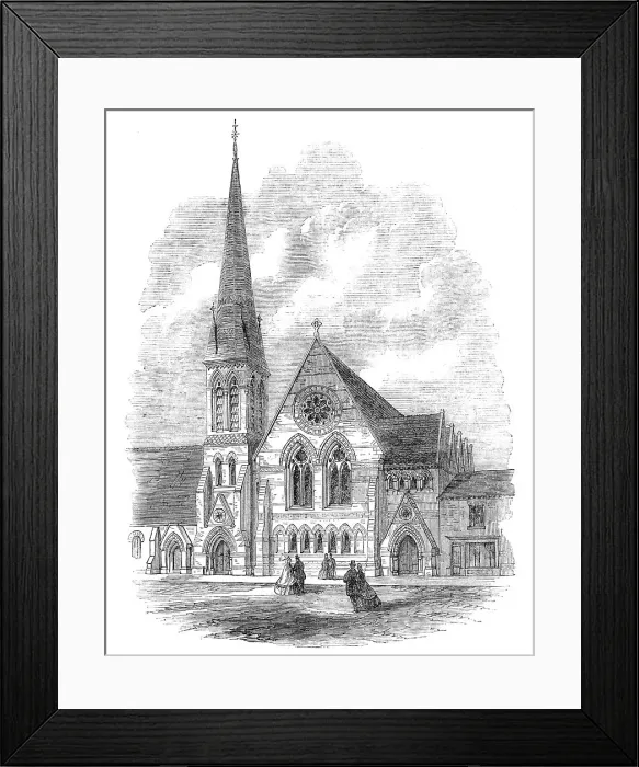 Framed Print : The new Wesleyan Chapel, at Aston Villa, Lozells, Birmingham, 1865. Creator: Unknown Framed Print : The new Wesleyan Chapel, at Aston Villa, Lozells, Birmingham, 1865. Creator: Unknown