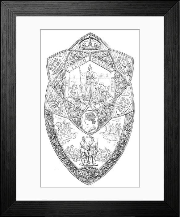 Framed Print : The Elcho Challenge Shield to be shot for by...rifle volunteers at the Wimbledon Meeting, 1865. Creator: Unknown Framed Print : The Elcho Challenge Shield to be shot for by...rifle volunteers at the Wimbledon Meeting, 1865. Creator: Unknown