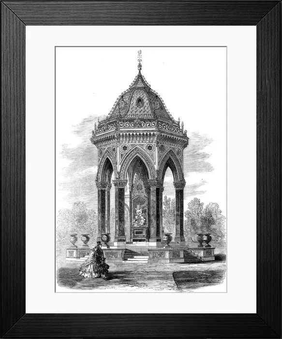 Framed Print : Drinking-fountain in Victoria Park, the gift of Miss Burdett Coutts, 1862. Creator: Unknown Framed Print : Drinking-fountain in Victoria Park, the gift of Miss Burdett Coutts, 1862. Creator: Unknown