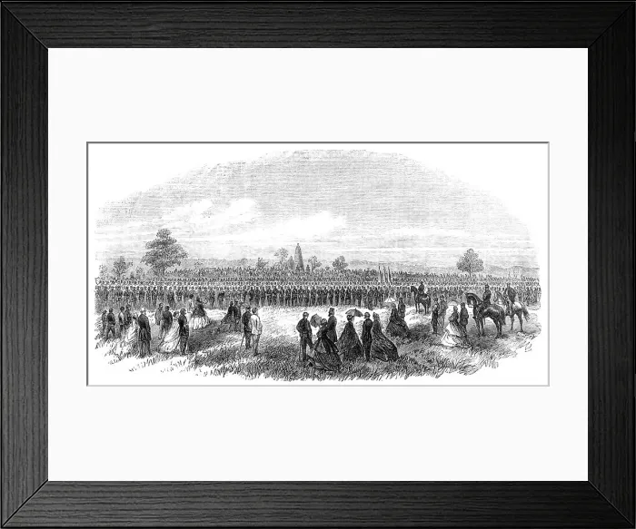 Framed Print : Dedication of the Monument on the battle-field of Bull Run, Virginia, 1865. Creator: Unknown Framed Print : Dedication of the Monument on the battle-field of Bull Run, Virginia, 1865. Creator: Unknown