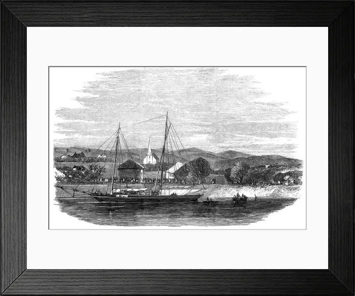 Framed Print : The murder of a missionary by the Maoris in New Zealand: capture of the Rev. Mr. Volkner... 1865. Creator: Unknown Framed Print : The murder of a missionary by the Maoris in New Zealand: capture of the Rev. Mr. Volkner... 1865. Creator: Unknown