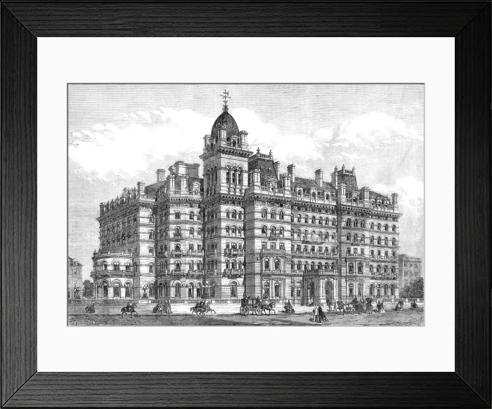 Framed Print : The Langham Hotel, Portland-Place, 1865. Creator: Unknown Framed Print : The Langham Hotel, Portland-Place, 1865. Creator: Unknown