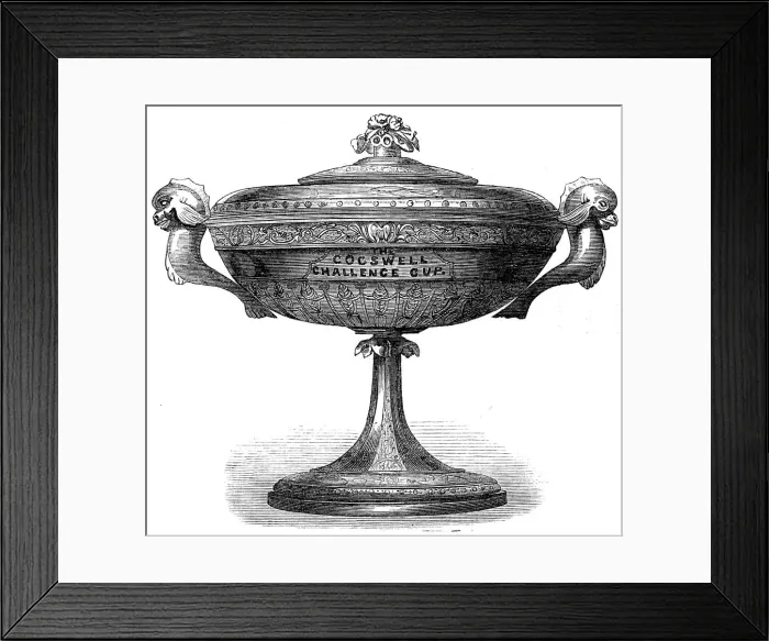 Framed Print : The Cogswell Challenge-Cup of the British North American Rifle Volunteers...Nova Scotia, 1865. Creator: Unknown Framed Print : The Cogswell Challenge-Cup of the British North American Rifle Volunteers...Nova Scotia, 1865. Creator: Unknown