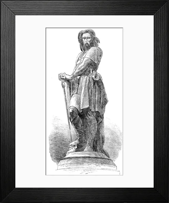 Framed Print : Statue of the Gaulish chieftain Vercingetorix, 1865. Creator: Unknown Framed Print : Statue of the Gaulish chieftain Vercingetorix, 1865. Creator: Unknown