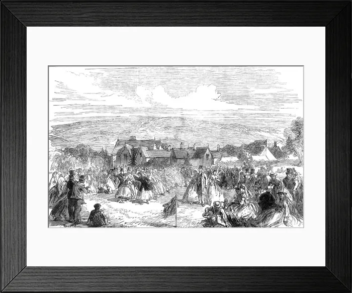 Framed Print : Harvest-Home at Bywell, Northumberland, 1865. Creator: Unknown Framed Print : Harvest-Home at Bywell, Northumberland, 1865. Creator: Unknown