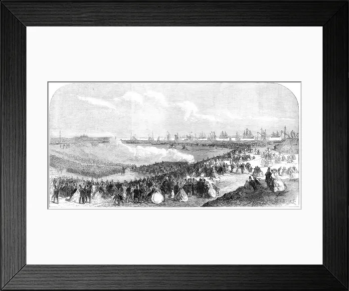 Framed Print : The International Naval Festival at Portsmouth: Review on Southsea Common, 1865. Creator: Unknown Framed Print : The International Naval Festival at Portsmouth: Review on Southsea Common, 1865. Creator: Unknown