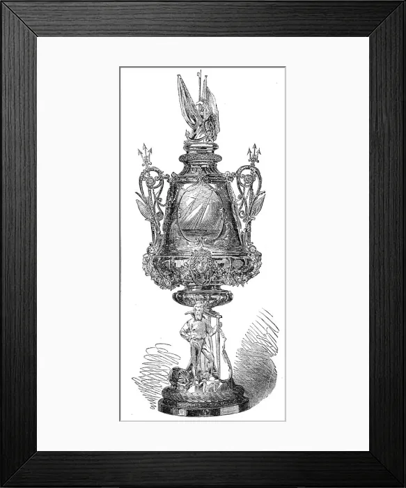 Framed Print : The Town Cup of the Royal Victoria Yacht Club, 1865. Creator: Unknown Framed Print : The Town Cup of the Royal Victoria Yacht Club, 1865. Creator: Unknown