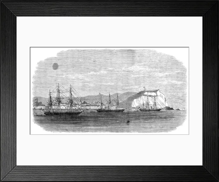 Framed Print : View of Arica, Peru, 1865. Creator: Unknown Framed Print : View of Arica, Peru, 1865. Creator: Unknown