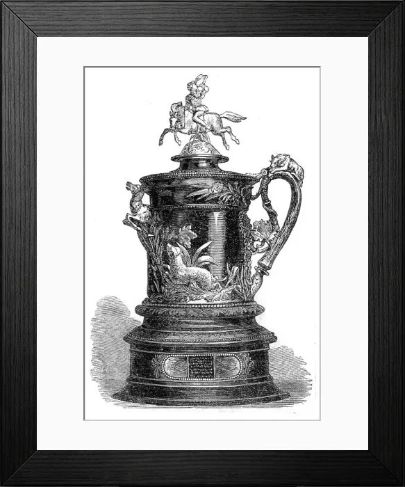 Framed Print : The Commodore's Cup of the Royal Victoria Yacht Club, 1865. Creator: Unknown Framed Print : The Commodore's Cup of the Royal Victoria Yacht Club, 1865. Creator: Unknown