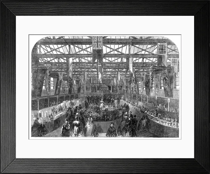Framed Print : The Preston Exhibition of Works of Art and Industry, 1865. Creator: Unknown Framed Print : The Preston Exhibition of Works of Art and Industry, 1865. Creator: Unknown