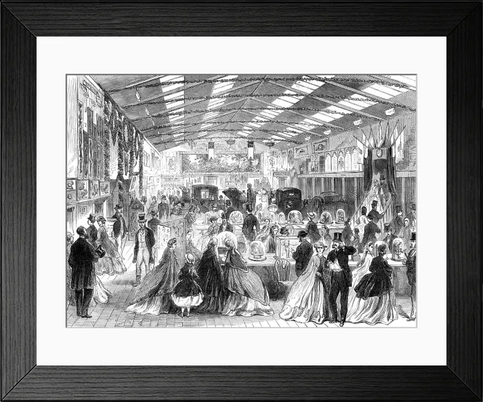 Framed Print : The Wakefield Industrial Exhibition, 1865. Creator: Unknown Framed Print : The Wakefield Industrial Exhibition, 1865. Creator: Unknown