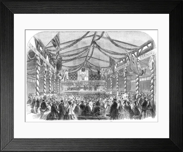 Framed Print : The Welsh National Eisteddfod at Aberystwith, 1865. Creator: Unknown Framed Print : The Welsh National Eisteddfod at Aberystwith, 1865. Creator: Unknown