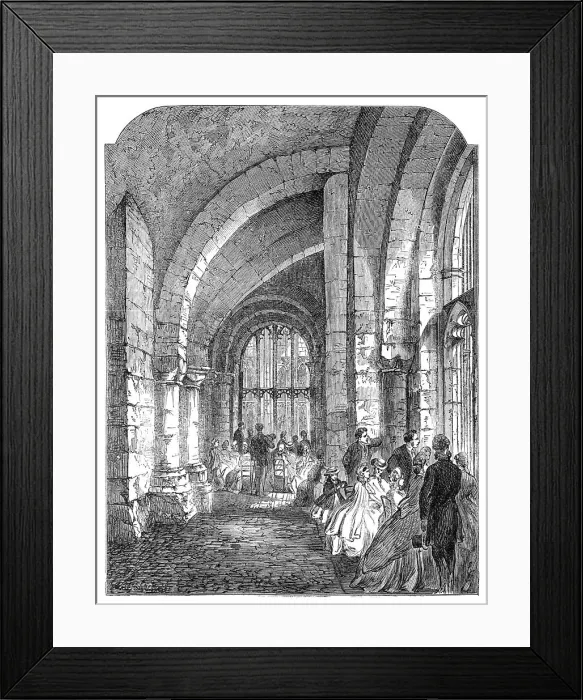 Framed Print : The Gloucester Music Festival: the Clerestory, Gloucester Cathedral, 1865. Creator: Unknown Framed Print : The Gloucester Music Festival: the Clerestory, Gloucester Cathedral, 1865. Creator: Unknown