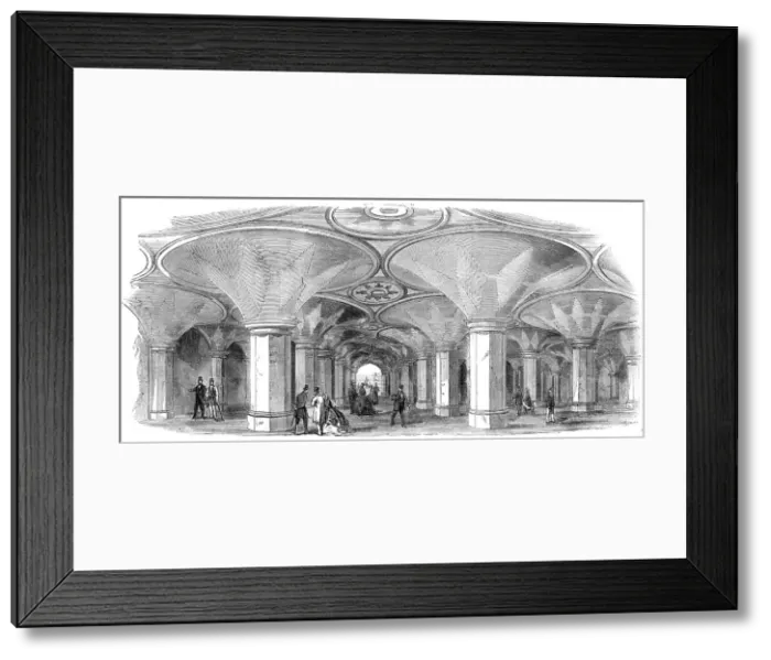 Framed Print : Subway of the new High-Level Station at the Crystal Palace, 1865. Creator: Unknown Framed Print : Subway of the new High-Level Station at the Crystal Palace, 1865. Creator: Unknown