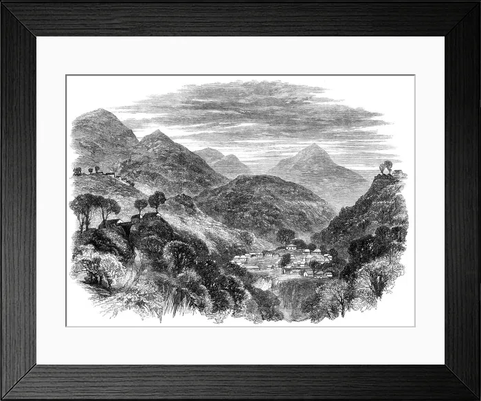 Framed Print : The War in Bhootan: view of Buxa Dooars, 1865. Creator: Unknown Framed Print : The War in Bhootan: view of Buxa Dooars, 1865. Creator: Unknown