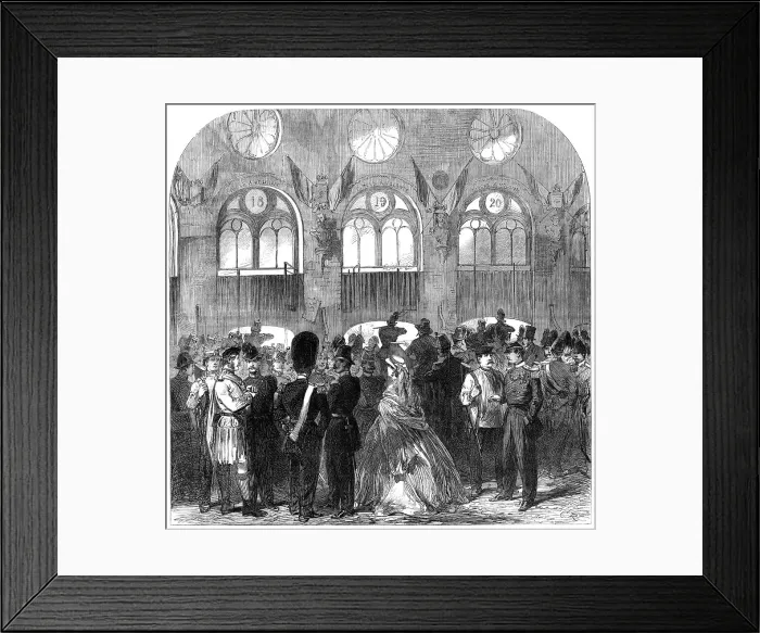 Framed Print : The Belgian National Rifle Association at Brussels: the firing-point, 1865. Creator: Unknown Framed Print : The Belgian National Rifle Association at Brussels: the firing-point, 1865. Creator: Unknown
