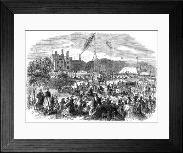Framed Print : Entertainment to four thousand school children at Dudley, 1865. Creator: Unknown Framed Print : Entertainment to four thousand school children at Dudley, 1865. Creator: Unknown