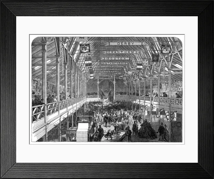Framed Print : The Nottingham and Midland Counties Industrial Exhibition, 1865. Creator: Unknown Framed Print : The Nottingham and Midland Counties Industrial Exhibition, 1865. Creator: Unknown