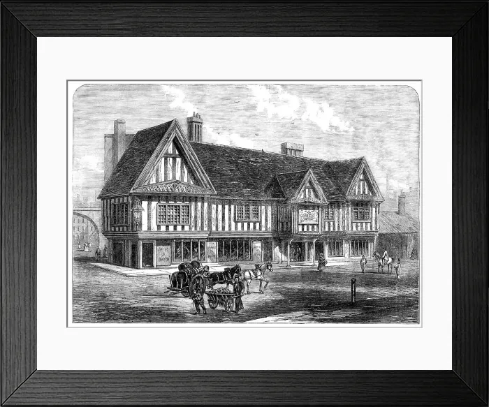 Framed Print : The Old Crown House, Birmingham, 1865. Creator: Unknown Framed Print : The Old Crown House, Birmingham, 1865. Creator: Unknown