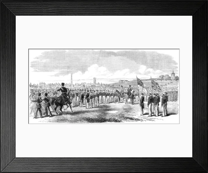 Framed Print : Admiral Sir Michael Seymour presenting the Victoria Cross, on Southsea Common... 1865. Creator: Unknown Framed Print : Admiral Sir Michael Seymour presenting the Victoria Cross, on Southsea Common... 1865. Creator: Unknown