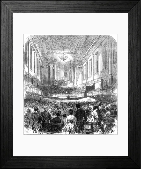 Framed Print : Meeting of the British Association at Birmingham: Professor Phillips...in the Townhall, 1865. Creator: Unknown Framed Print : Meeting of the British Association at Birmingham: Professor Phillips...in the Townhall, 1865. Creator: Unknown