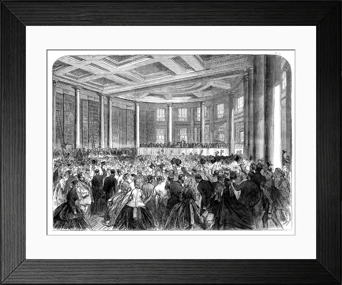 Framed Print : Opening of the Birmingham Central Free Library, 1865. Creator: Unknown Framed Print : Opening of the Birmingham Central Free Library, 1865. Creator: Unknown