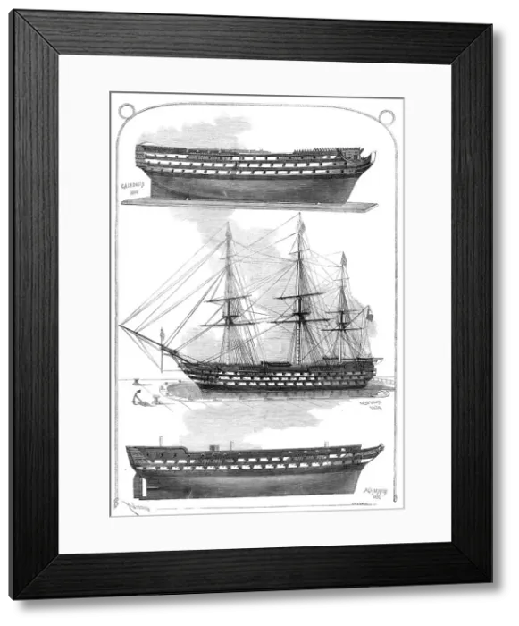 Framed Print : Models of ships in the Naval Gallery at the South Kensington Museum, 1865. Creator: Smyth Framed Print : Models of ships in the Naval Gallery at the South Kensington Museum, 1865. Creator: Smyth