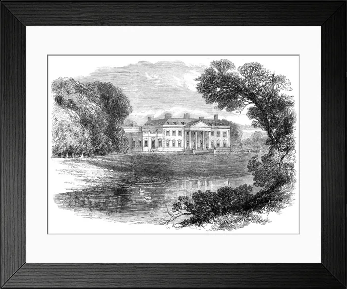 Framed Print : Broadlands, near Romsey, Hants, the country seat and birthplace of Lord Palmerston, 1865. Creator: Unknown Framed Print : Broadlands, near Romsey, Hants, the country seat and birthplace of Lord Palmerston, 1865. Creator: Unknown