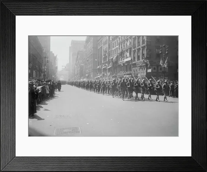 Framed Print : 27th Parade, Mar 1918. Creator: Bain News Service Framed Print : 27th Parade, Mar 1918. Creator: Bain News Service