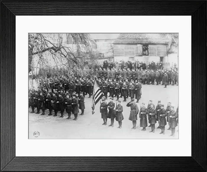 Framed Print : Roosevelt Service, France, 8 Jan 1919. Creator: Bain News Service Framed Print : Roosevelt Service, France, 8 Jan 1919. Creator: Bain News Service