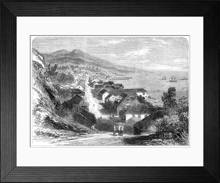 Framed Print : The town of Basseterre, Guadaloupe, French West Indies, 1865. Creator: Unknown Framed Print : The town of Basseterre, Guadaloupe, French West Indies, 1865. Creator: Unknown