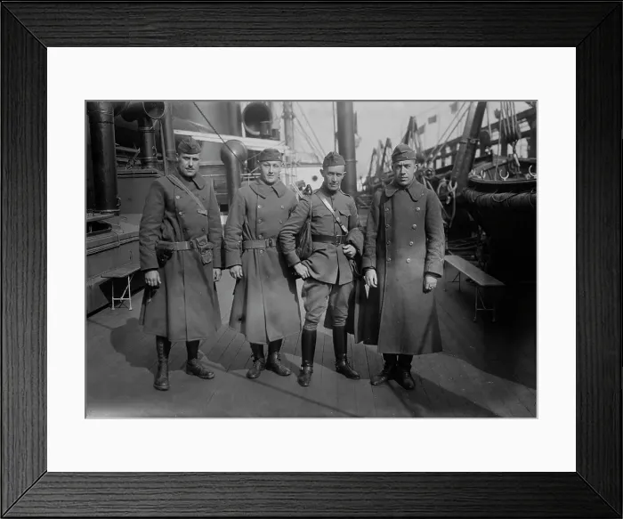 Framed Print : Officers, 130th Fld. Art. 24 April 1919. Creator: Bain News Service Framed Print : Officers, 130th Fld. Art. 24 April 1919. Creator: Bain News Service
