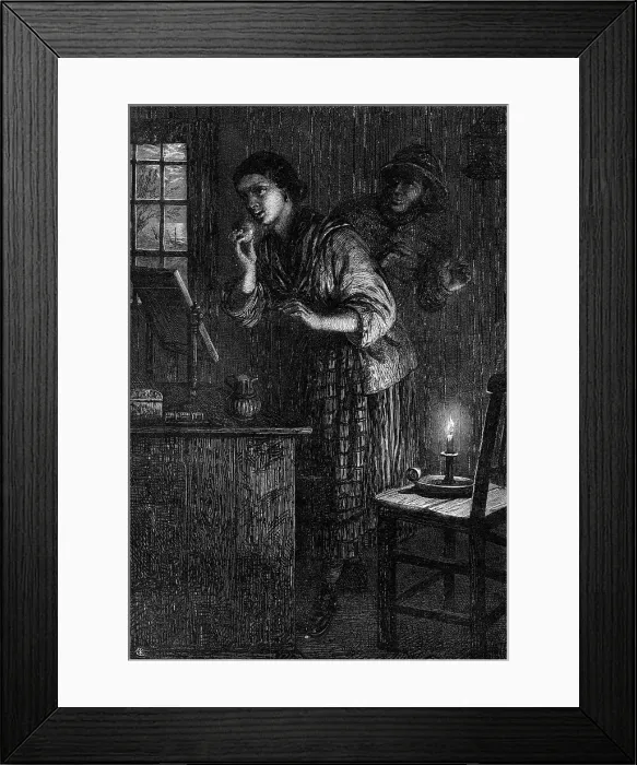 Framed Print : Allhallows Eve, designed by J.T. Lucas, 1865. Creator: Unknown