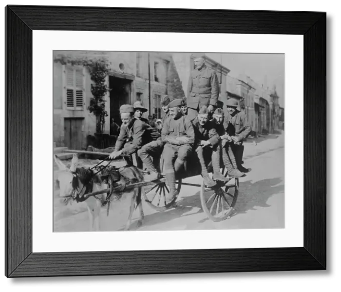 Framed Print : Our boys in France, 1917 or 1918. Creator: Bain News Service Framed Print : Our boys in France, 1917 or 1918. Creator: Bain News Service