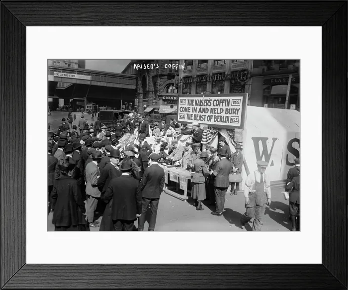 Framed Print : Kaiser's coffin, May 1918. Creator: Bain News Service Framed Print : Kaiser's coffin, May 1918. Creator: Bain News Service