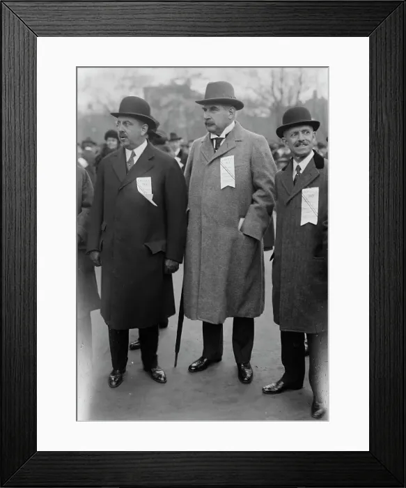 Framed Print : A.H. Wiggin & J.P. Morgan, 25 Oct 1917. Creator: Bain News Service Framed Print : A.H. Wiggin & J.P. Morgan, 25 Oct 1917. Creator: Bain News Service