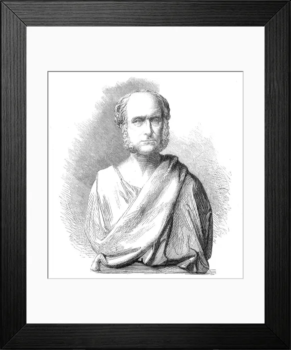 Framed Print : Bust of the late Mr. Bunning, City Architect, by Joseph Durham, F.S.A...City of London School, 1865. Creator: Unknown Framed Print : Bust of the late Mr. Bunning, City Architect, by Joseph Durham, F.S.A...City of London School, 1865. Creator: Unknown