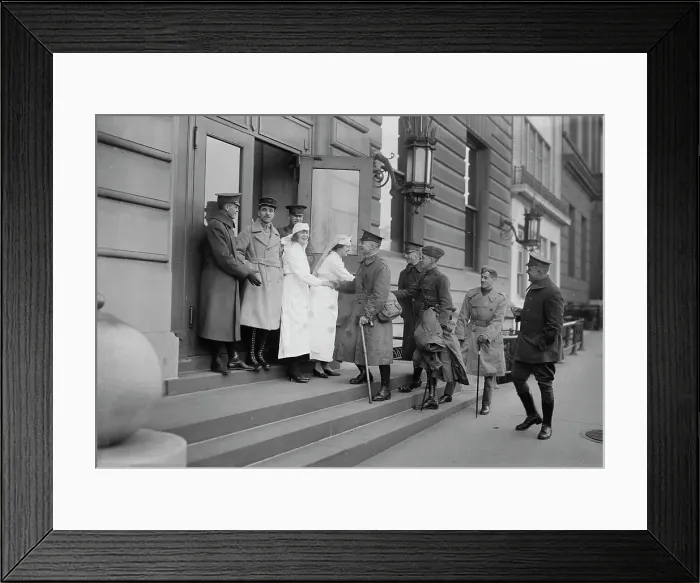 Framed Print : Welcome to Lafayette House, between 1918 and c1920. Creator: Bain News Service Framed Print : Welcome to Lafayette House, between 1918 and c1920. Creator: Bain News Service