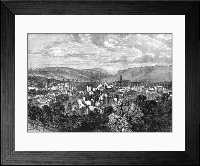 Framed Print : Tiverton, Devonshire, for which Lord Palmerston sat in the House of Commons, 1865. Creator: R. C. Hulme Framed Print : Tiverton, Devonshire, for which Lord Palmerston sat in the House of Commons, 1865. Creator: R. C. Hulme