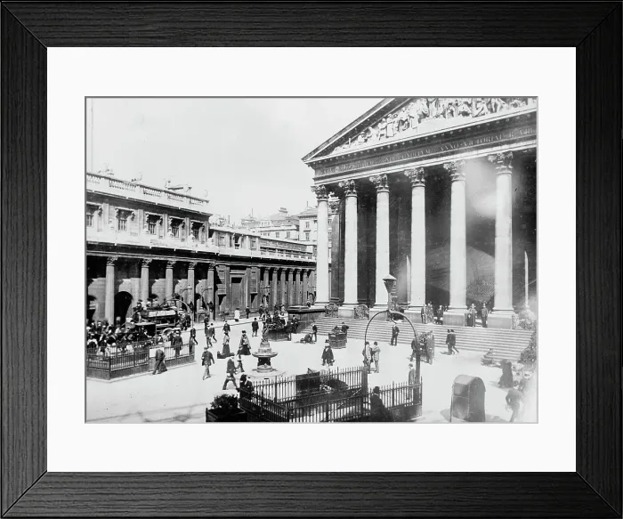 Framed Print : Royal Exchange, London, between c1910 and c1915. Creator: Bain News Service Framed Print : Royal Exchange, London, between c1910 and c1915. Creator: Bain News Service