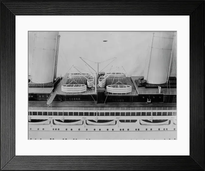 Framed Print : Life boat device on S.S. Imperator, between c1910 and c1915. Creator: Bain News Service Framed Print : Life boat device on S.S. Imperator, between c1910 and c1915. Creator: Bain News Service