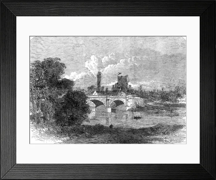 Framed Print : Kelso, Roxburghshire, lately visited by the Prince and Princess of Wales, 1865. Creator: Unknown Framed Print : Kelso, Roxburghshire, lately visited by the Prince and Princess of Wales, 1865. Creator: Unknown