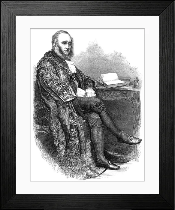 Framed Print : The Right Hon. Benjamin Samuel Phillips, the new Lord Mayor of London, 1865. Creator: Unknown Framed Print : The Right Hon. Benjamin Samuel Phillips, the new Lord Mayor of London, 1865. Creator: Unknown