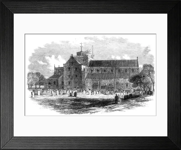 Framed Print : Romsey Abbey Church, Hampshire, 1865. Creator: Unknown Framed Print : Romsey Abbey Church, Hampshire, 1865. Creator: Unknown