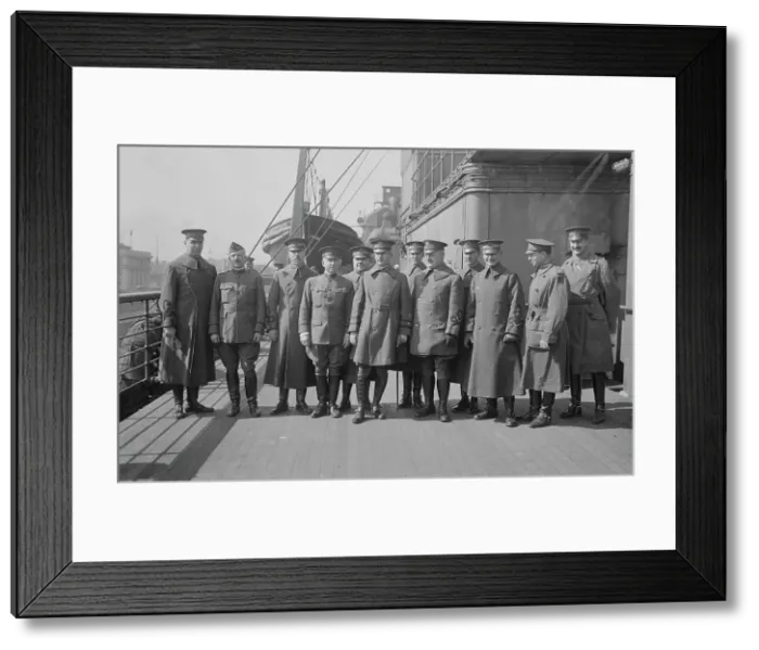 Framed Print : Officers of 27th, 6 Mar 1919. Creator: Bain News Service Framed Print : Officers of 27th, 6 Mar 1919. Creator: Bain News Service