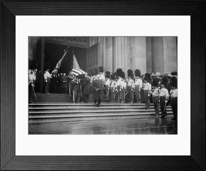 Framed Print : Sickles coffin carried from Cathedral, 1914. Creator: Bain News Service Framed Print : Sickles coffin carried from Cathedral, 1914. Creator: Bain News Service