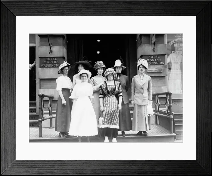 Framed Print : Oregon girls in N.Y. 1912. Creator: Bain News Service Framed Print : Oregon girls in N.Y. 1912. Creator: Bain News Service