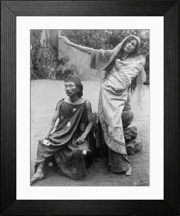 Framed Print : Takeshi Kanno & wife, 1914. Creator: Bain News Service Framed Print : Takeshi Kanno & wife, 1914. Creator: Bain News Service